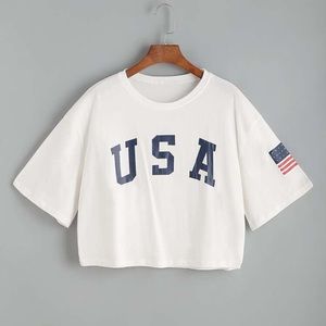 Cropped USA Shirt